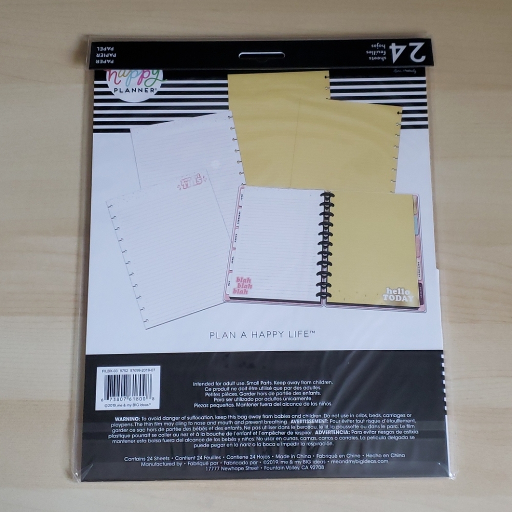 MAMBI Happy Planner BIG Filler Paper Sheets - Picture 4 of 6